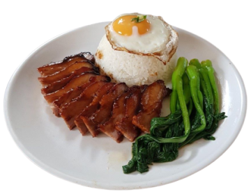 BBQ Pork or Roast Pork Rice